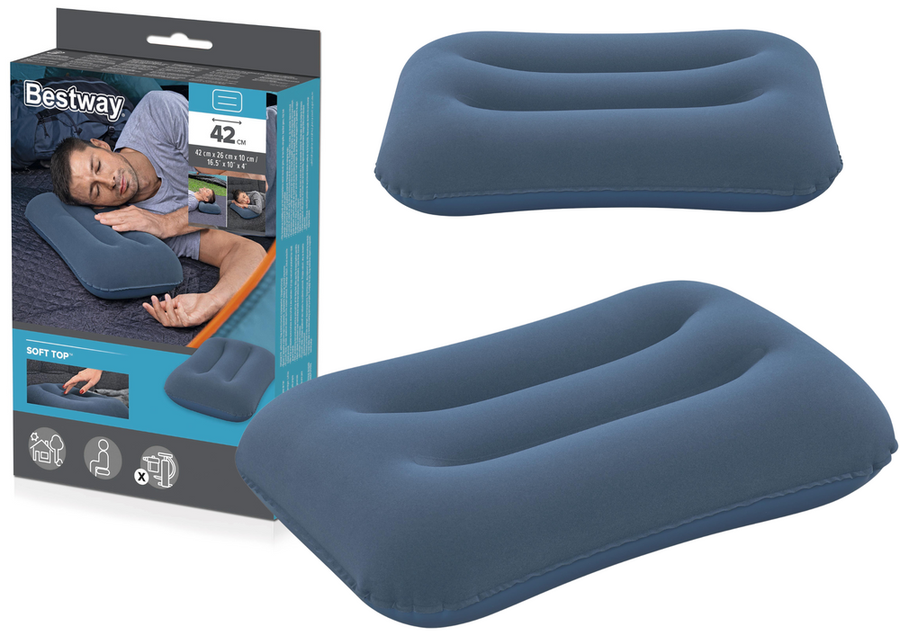 Bestway Inflatable Velour Pillow 67121