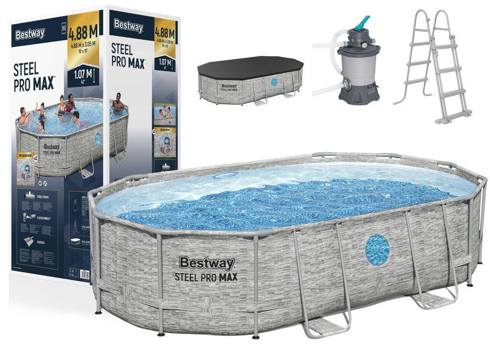 Bestway 56946 Steel Frame Pool 427 x 250 x 100 cm