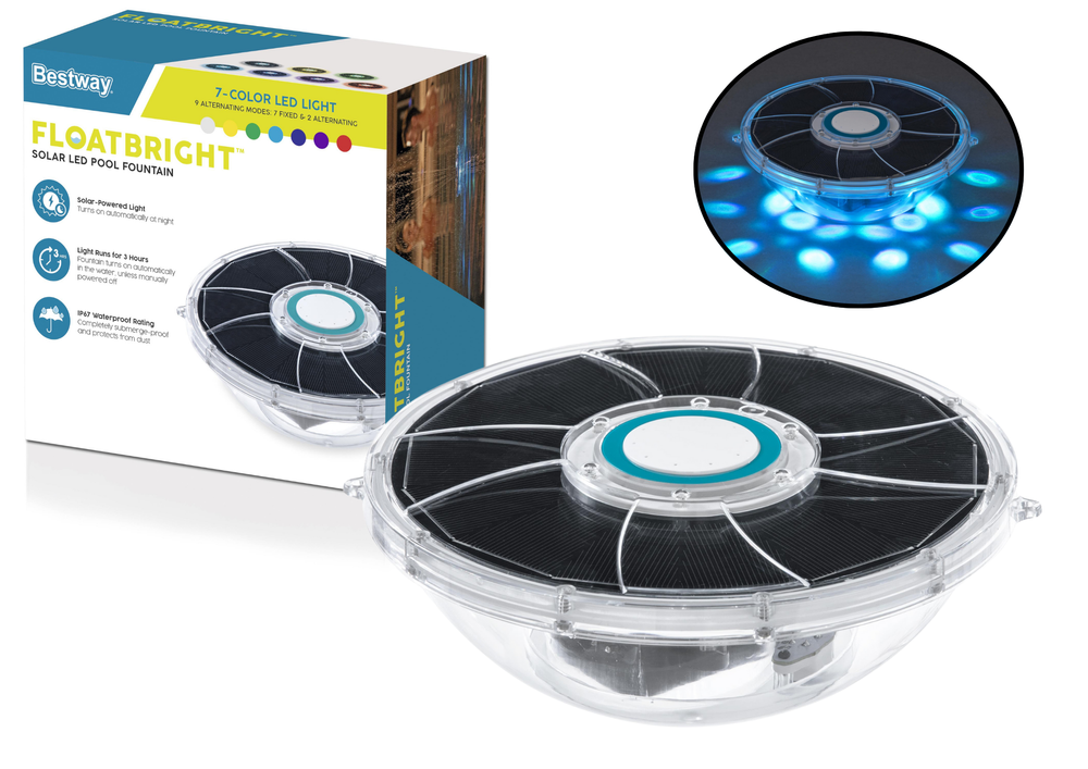 Solar Fountain LED Pool Lighting Bestway 58849 (2)