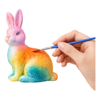 Easter set, 9-piece styrofoam eggs, painted rabbit figurine (2)