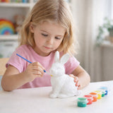 Easter set, 9-piece styrofoam eggs, painted rabbit figurine (3)