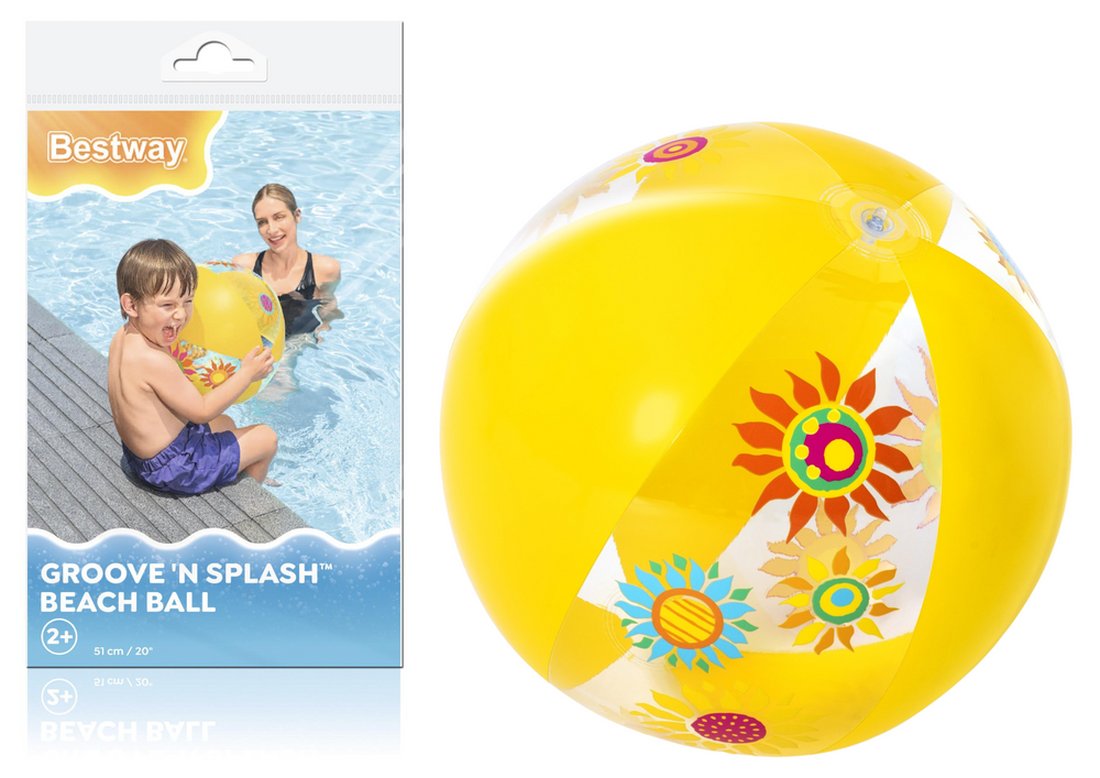 Inflatable Beach Ball Yellow 51 cm Bestway 31036