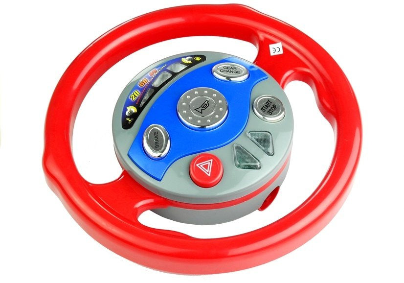 Steering wheel car simulator with suction cups for kids, lights and sounds (3)