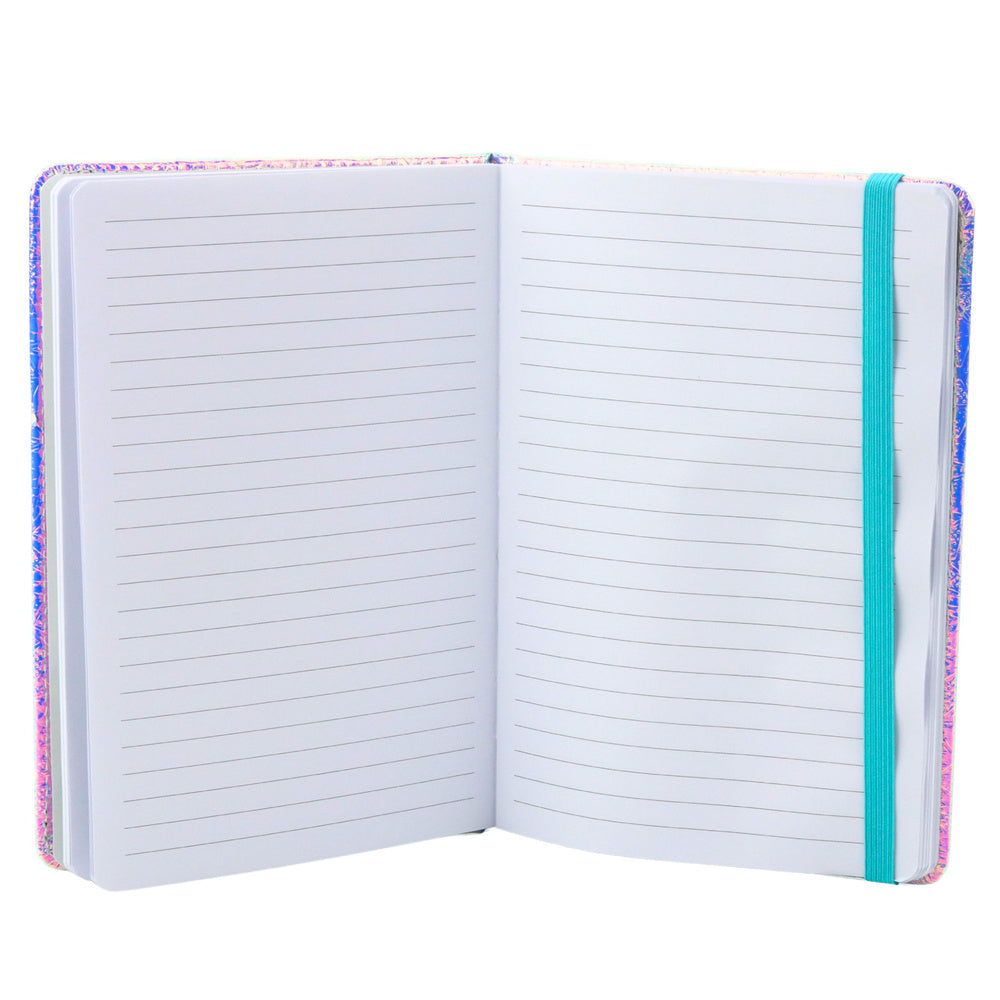 Notebook, lined, seashell with confetti, holographic, A5, 70 sheets (2)