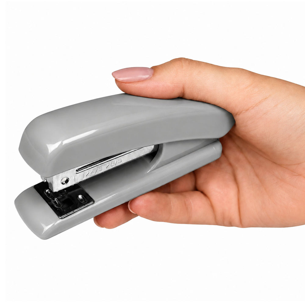 Metal stapler, up to 25 sheets, 24/6/26/6 staples, grey (2)