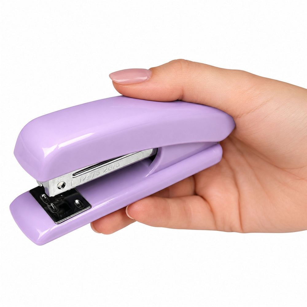 Metal office stapler, up to 25 sheets, 24/6/26/6 staples, purple (2)