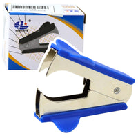 Staple remover, metal, office tool, blue