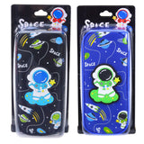 Cosmos Cosmonaut Pencil Case Two Compartments Black (4)