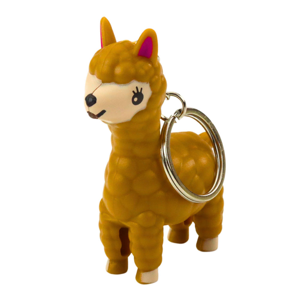 Backpack keychain llama alpaca LED flashlight sounds (2)