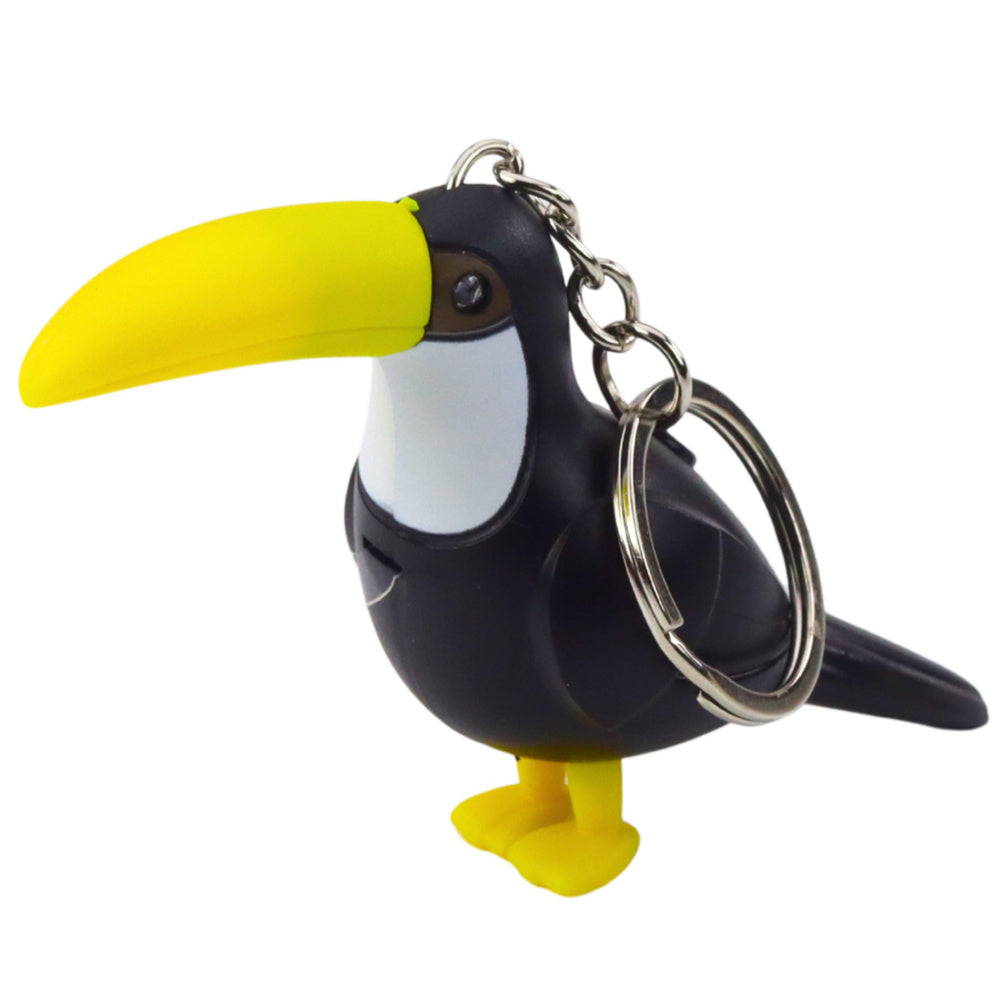 Toucan backpack keychain LED flashlight sounds (2)