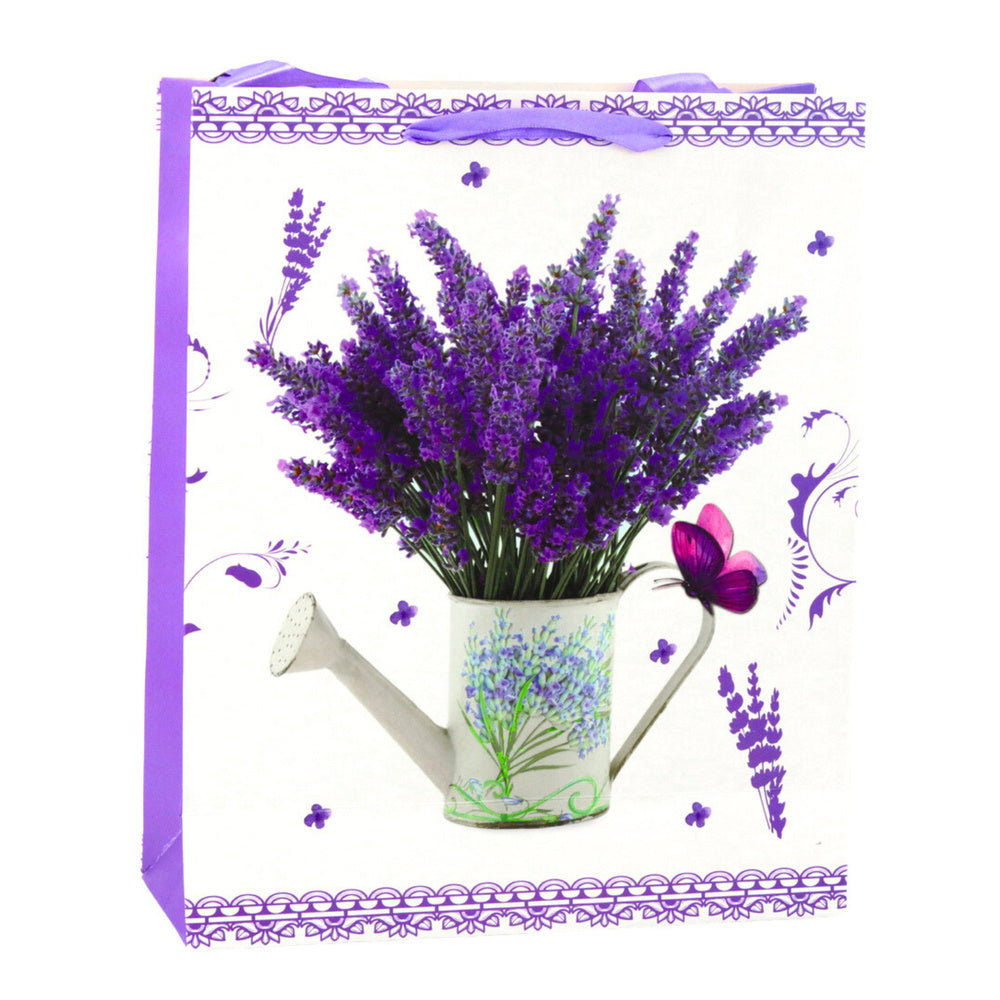 Lavender paper gift bag, 32 x 26 x 12 cm (2)