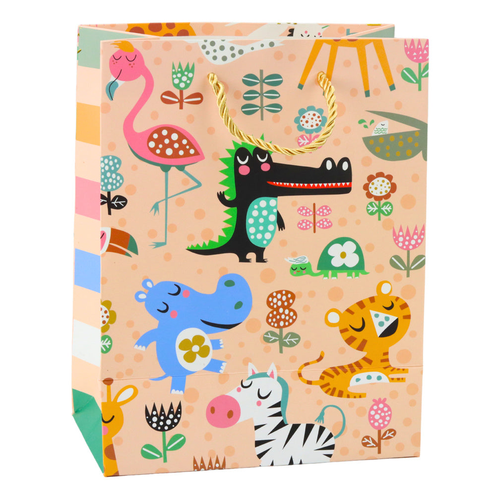 Paper gift bag with safari animals, 23 x 18 x 10.5 cm (2)
