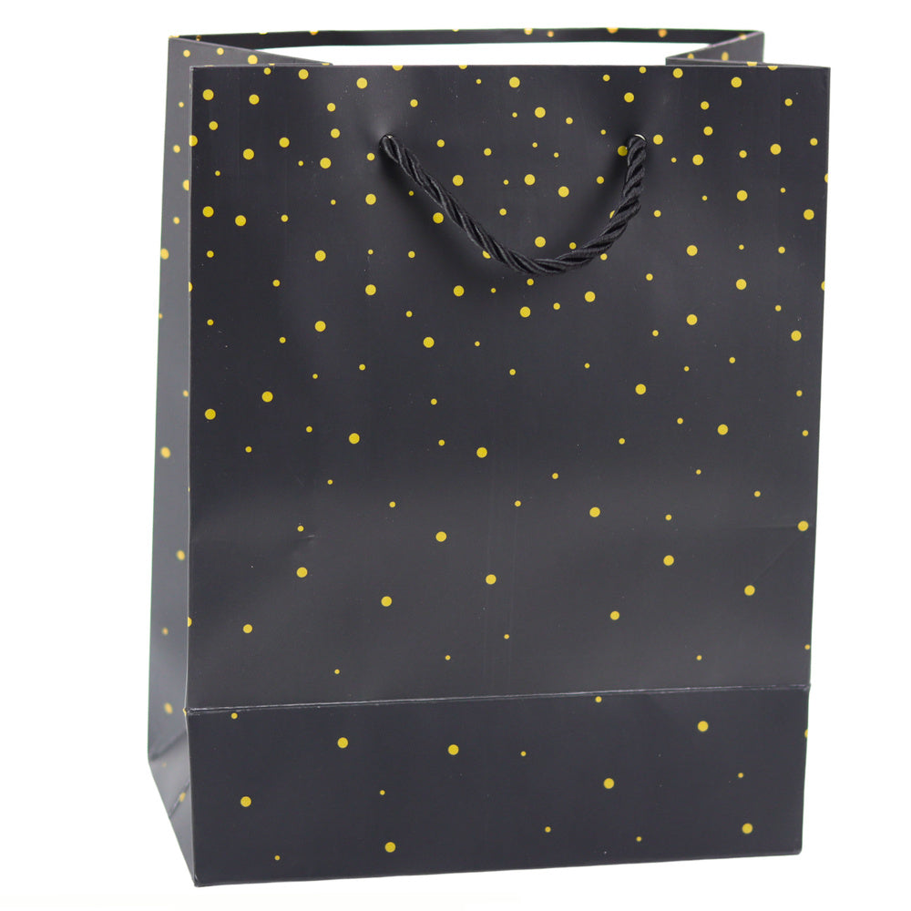 Gift bag with gold dots, 23 x 18 x 10.5 cm (2)