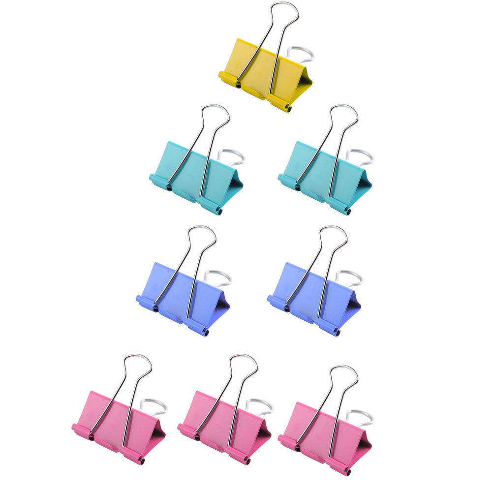 Set of 8 Colored Paper Clips 25mm (2)