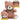 Teddy bear keychain pendant decoration pink 8cm