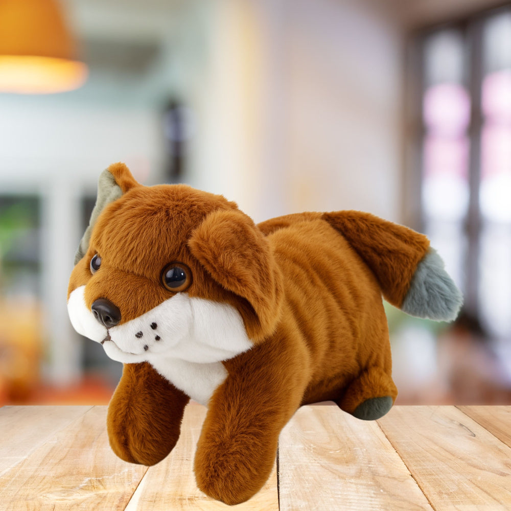 Plush Cuddly Toy Brown Fox 28cm (2)