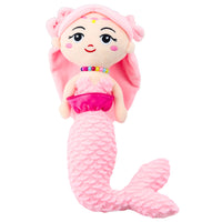 Plush Mermaid with Pearls Stuffed Animal Pink 32cm (2)