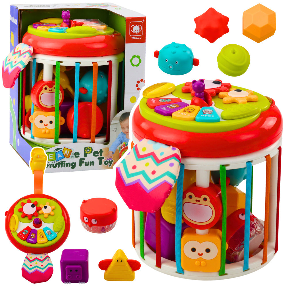Cylinder Sensory Cube Interactive Sorter Lights Sounds Colorful