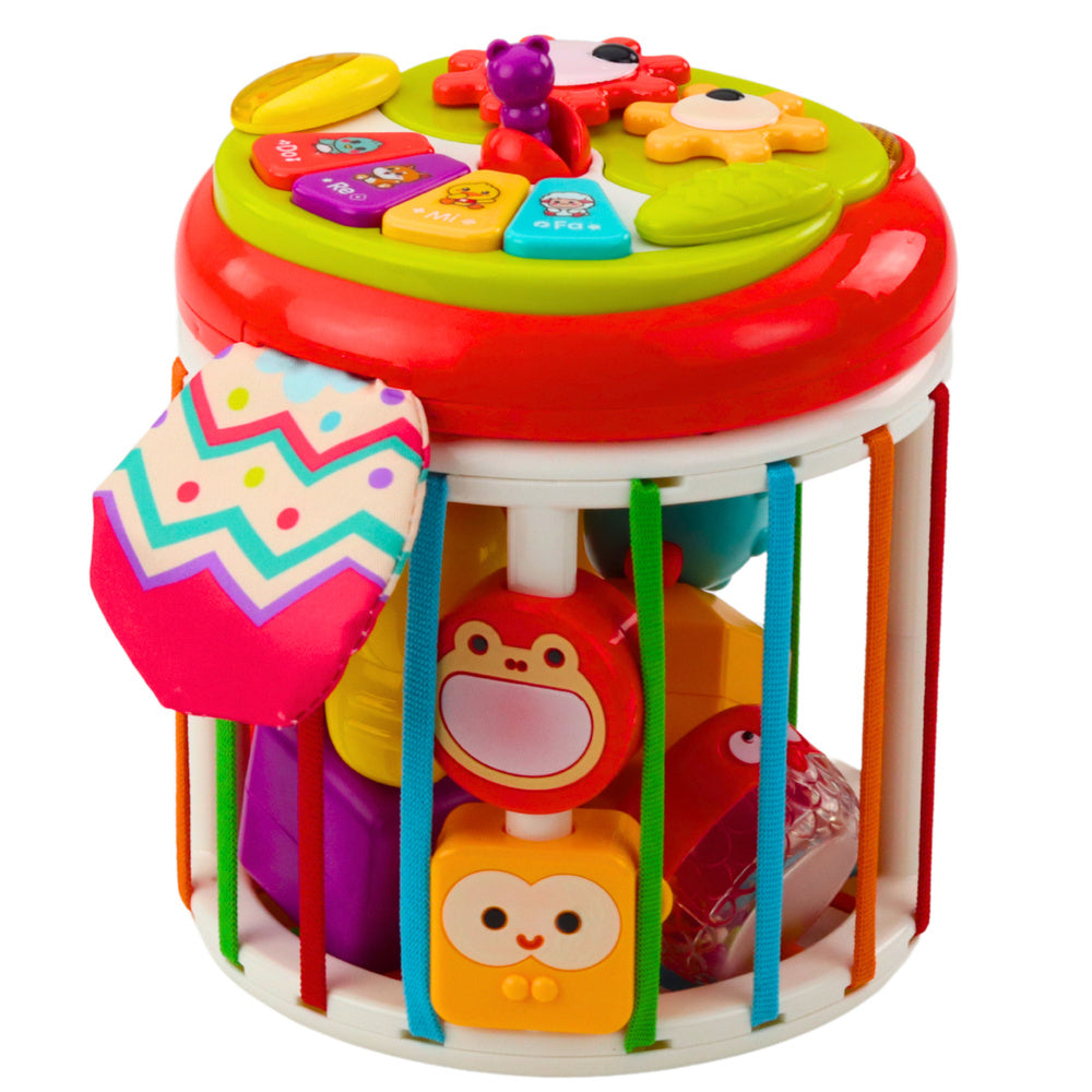Cylinder Sensory Cube Interactive Sorter Lights Sounds Colorful (2)