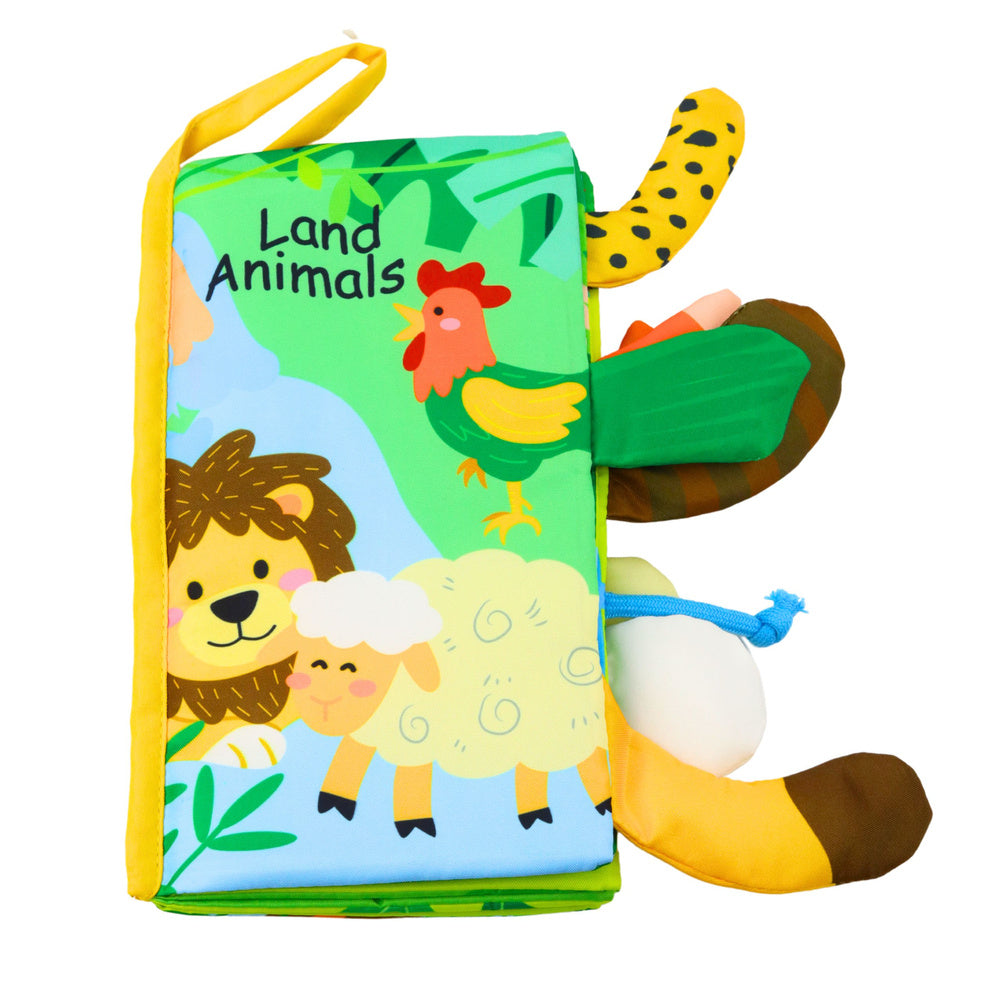 Soft cloth book with crinkle animals for babies (3)
