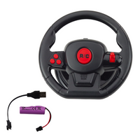 Remote Controlled RC Racing Car Steering Wheel Lights Sounds 1:12 Red (4)