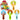 Mini Donut Pinwheel Hand Fans for Kids, 4 designs