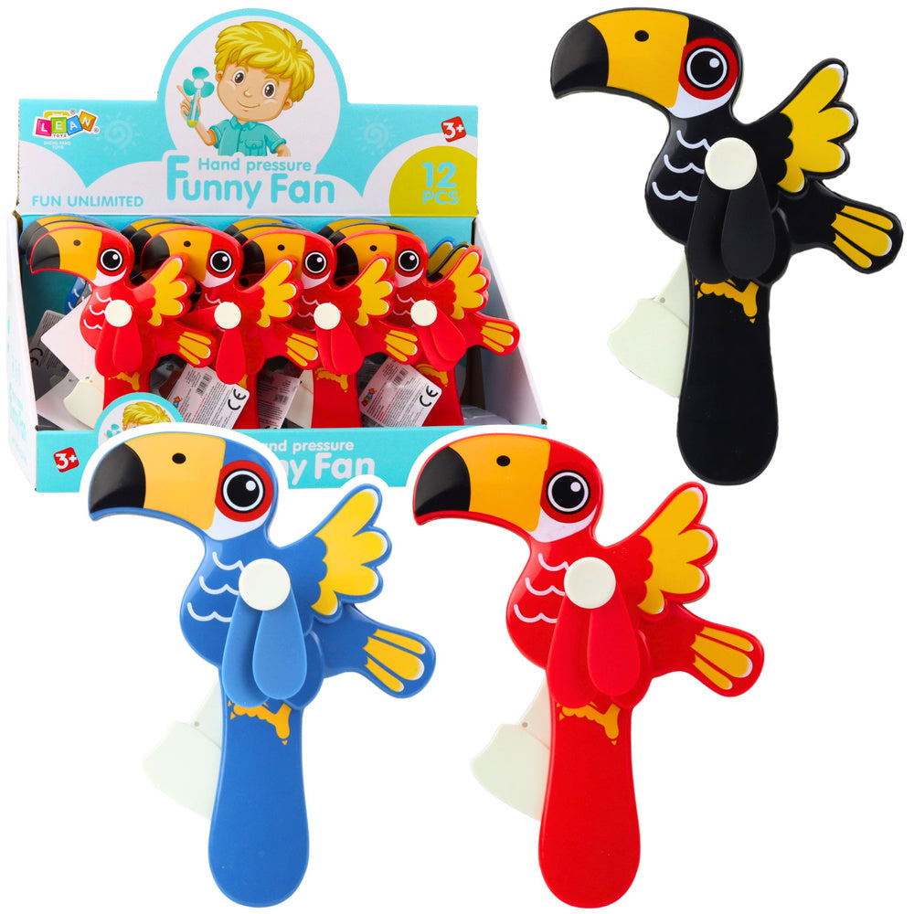 Toucan Mix Mechanical Hand Fan for Kids