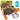 Electric Water Gun Bubble Blower 2-in-1 Orange