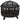 Fire pit, incl. spark screen, 1 poker, Ø61.5 cm x 52 cm, black