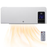 Electric heater, wall-mounted, oscillation function, 2 modes, timer, LED display, white (9)