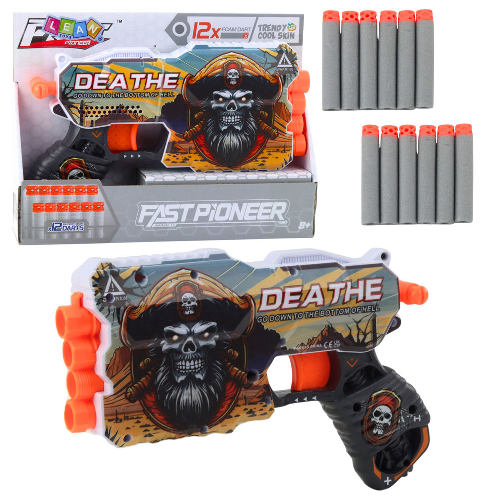 Pirate Foam Dart Gun Magazine for 4 Darts, 12 pcs