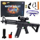 Assault rifle for water gel balls, sight glasses, black, 86cm