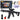 Assault rifle for water gel balls, sight glasses, black, 86cm