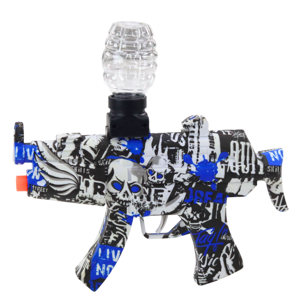 Electric Water Ball Gun Graffiti White Blue (2)