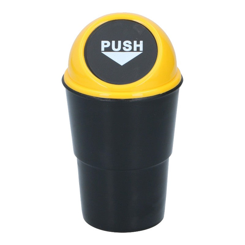 Dunlop - Car waste bin 400 ml 10x17 cm (Yellow / Black)