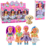 Mini doll in school mix outfit set 12cm