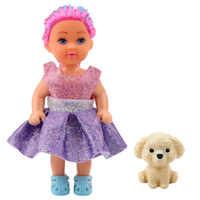 Mini doll in school mix outfit set 12cm (4)