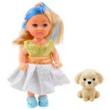 Mini doll in school mix outfit set 12cm (5)