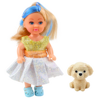 Mini doll in school mix outfit set 12cm (5)