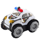 Rollover police car obstacle sensor 360° lights sound white (2)