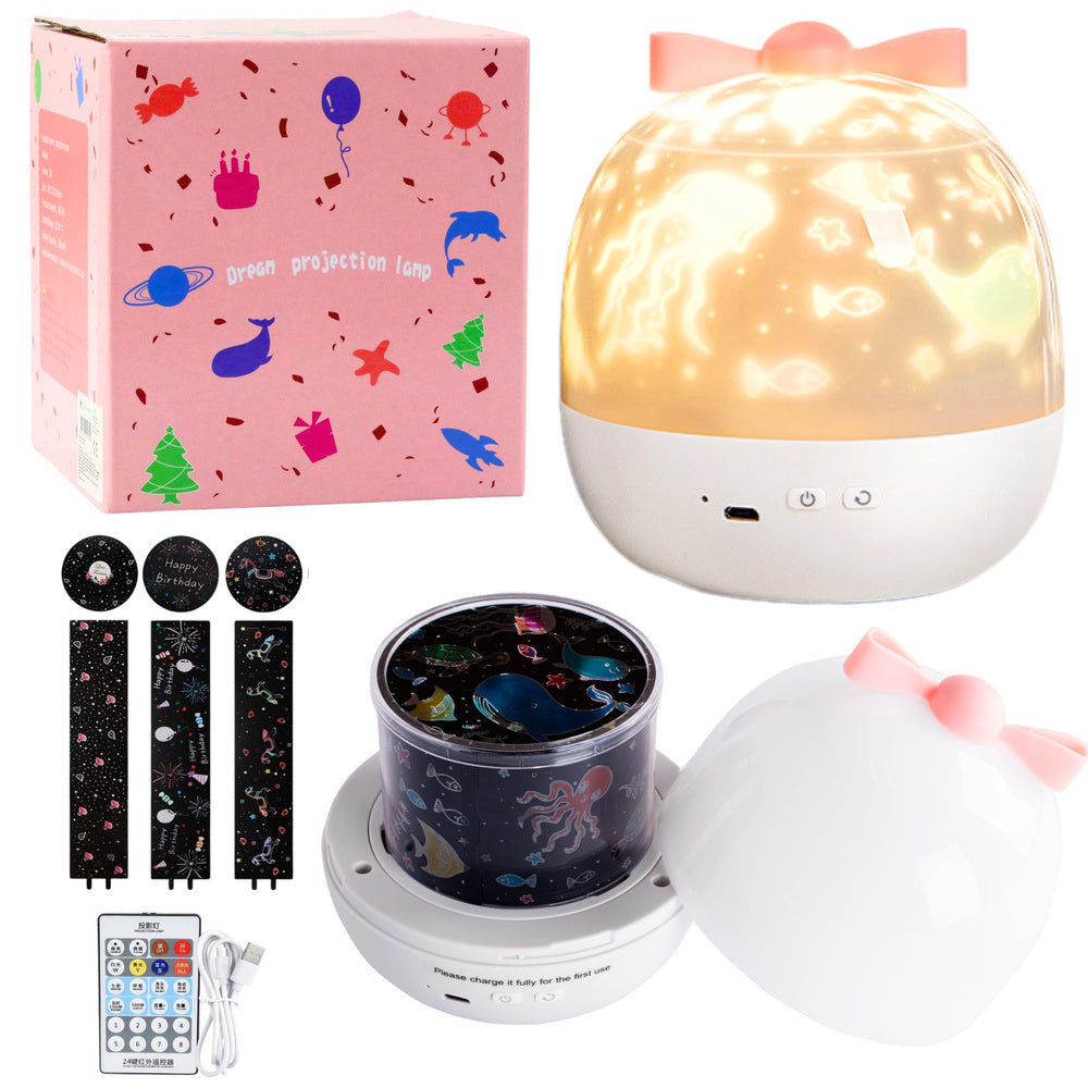 Star projector for kids, night light, 6 interchangeable projections