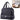Insulated breakfast bag with adjustable strap, black, 27 cm