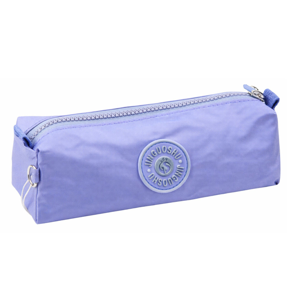 Pencil case for school, single compartment, blue, 21.5 cm (2)