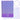 Lined notebook with holographic seashells, purple, A6, 80 sheets