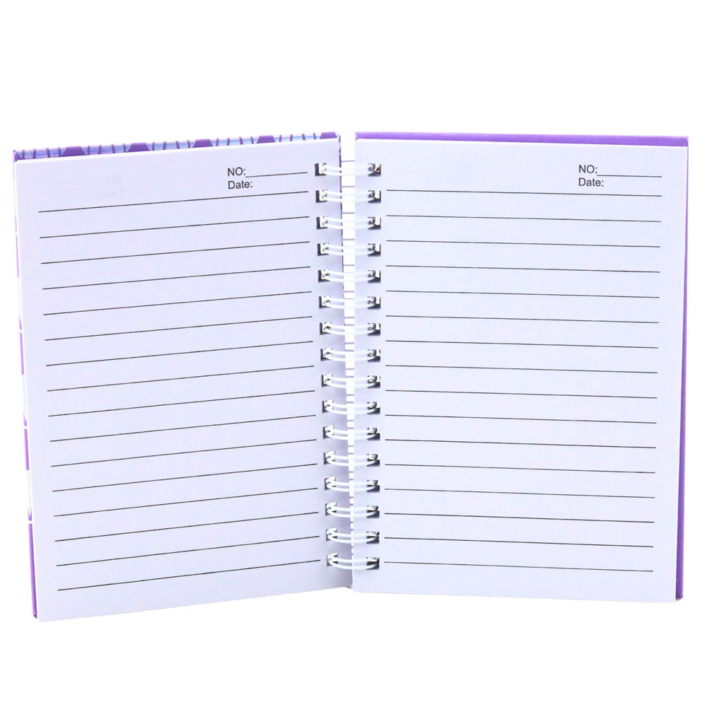 Lined notebook with holographic seashells, purple, A6, 80 sheets (2)