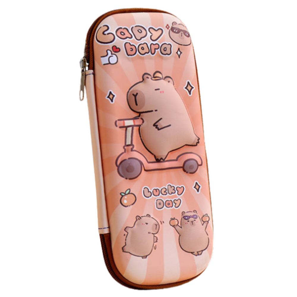 Pencil case school set Capybara on a scooter 23cm (2)