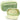 Pencil case for school, two compartments, with spacious pockets, green, 22 cm