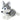 Battery-operated interactive plush husky dog that moves and makes sounds
