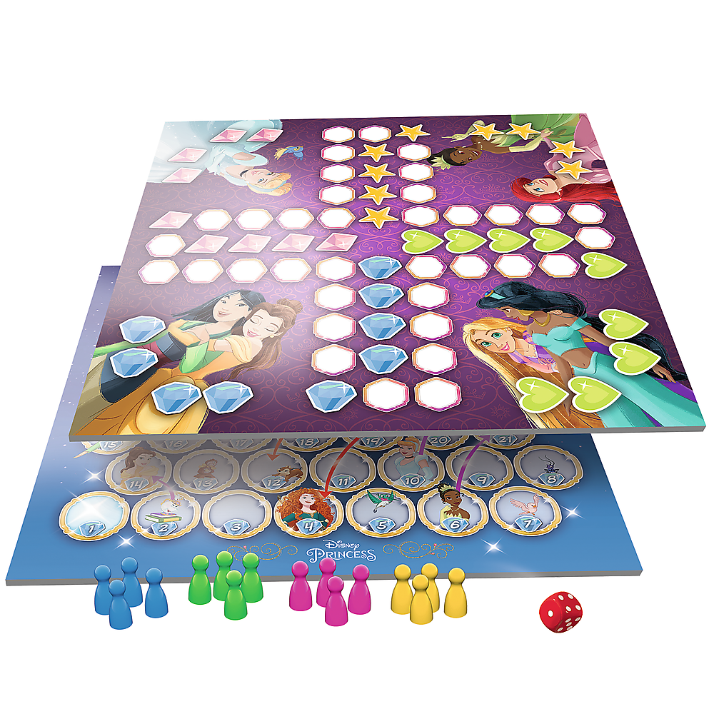 2-in-1 Game Chinese Checkers / Snakes and Ladders - Disney Princess Trefl 02418 (2)