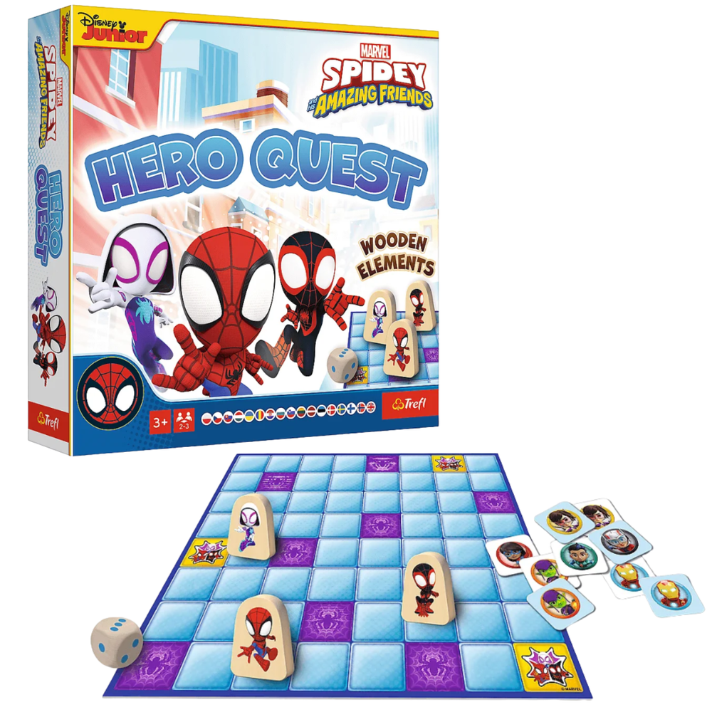 Hero Quest Spidey Spider-Man Board Game Trefl 02436